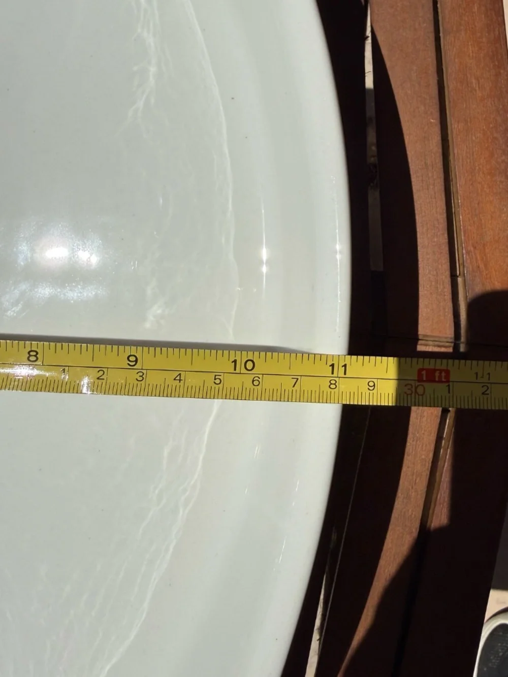 Large White Oval Serving Platter Baker 16